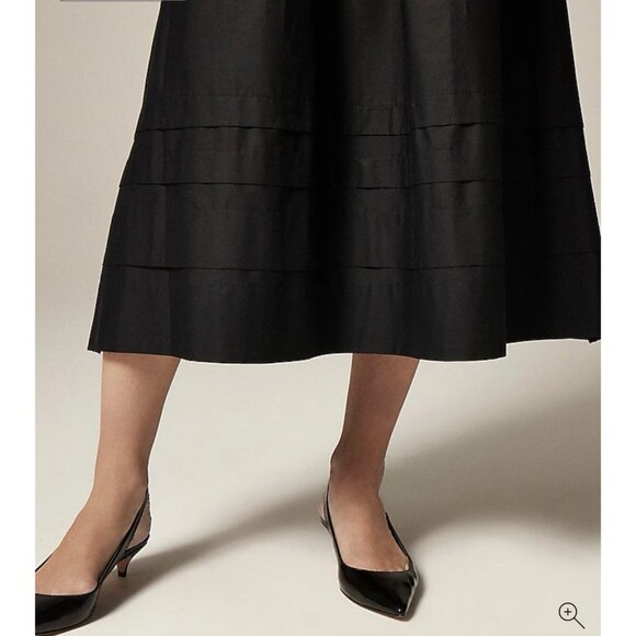 J Crew Drop-Waist Mixy Dress Pockets Sleeveless Black XLT Tall - Picture 2 of 8